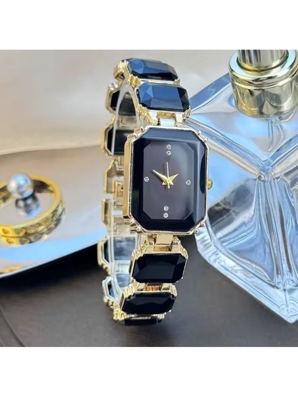 Classic Black and Gold Women's Watch